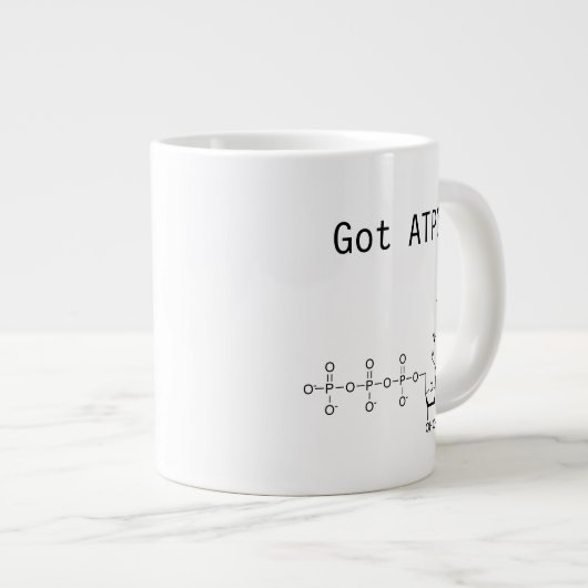 Got ATP? Extra große Tasse (Vorderseite Rechts)
