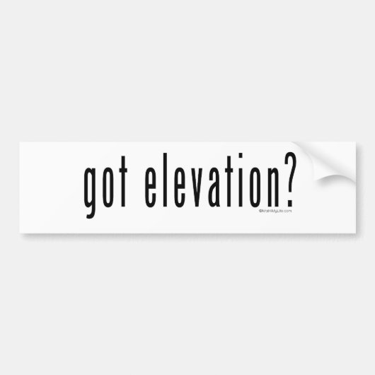 Got Aufzug? Autoaufkleber (Vorne)