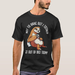 Got aus dem Bett heute Funny Funny Flatth Animal S T-Shirt