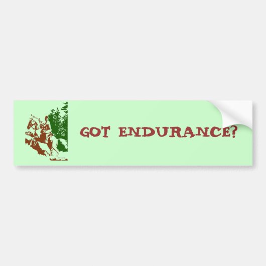 Got Ausdauer? Autoaufkleber (Vorne)