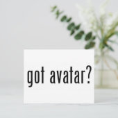 got Avatar? Postkarte (Stehend Vorderseite)