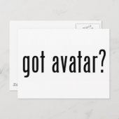 got Avatar? Postkarte (Vorne/Hinten)