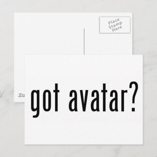 got Avatar? Postkarte (Vorne/Hinten)