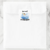 Got Ball? Lass’s Make a Splash! Wasserpolo Quadratischer Aufkleber (Tasche)