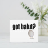 Got Balut? Postkarte (Stehend Vorderseite)