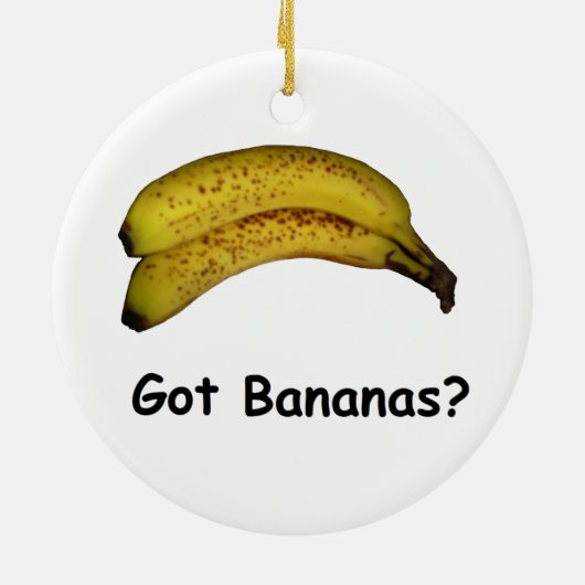 Got Bananen Keramik Ornament (Hinten)