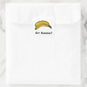 Got Bananen Quadratischer Aufkleber (Tasche)