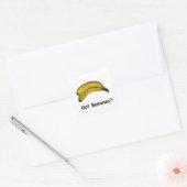 Got Bananen Quadratischer Aufkleber (Umschlag)