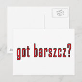 got barszcz? postkarte (Vorne/Hinten)