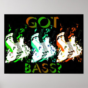 got Bass-Neonplakat Poster