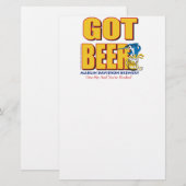 GOT-BEER-Crazy Briefpapier (Vorne/Hinten)