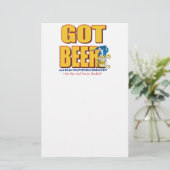 GOT-BEER-Crazy Briefpapier (Stehend Vorderseite)