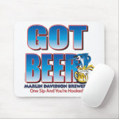 Got Beer Marlin Davidsons Mousepad (Mit Mouse)