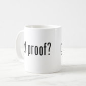 got Beweis? Kaffeetasse (Vorderseite Links)