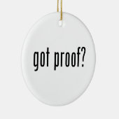 got Beweis? Keramikornament (Rechts)