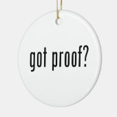 got Beweis? Keramikornament (Links)