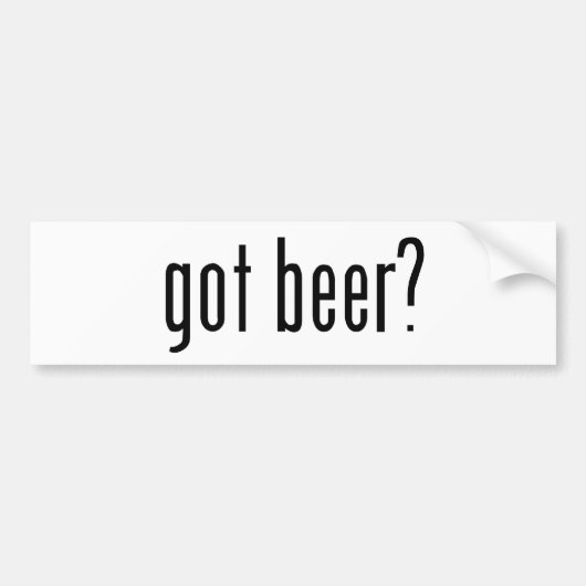got Bier? Autoaufkleber (Vorne)