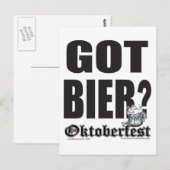 Got Bier - Oktoberfest Postkarte (Vorne/Hinten)