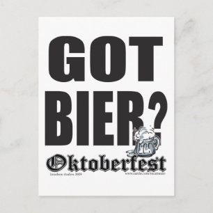 Got Bier - Oktoberfest Postkarte