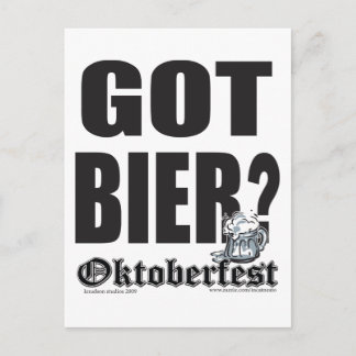 Got Bier - Oktoberfest Postkarte