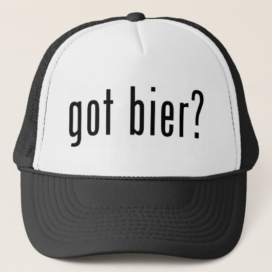 got Bier? Truckerkappe (Vorderseite)