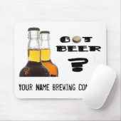Got Bier? U-Gebräu or Brewing Company Mousepad (Mit Mouse)