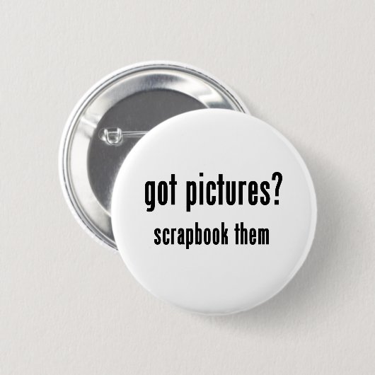 Got Bild-Einklebebuch sie Button (Vorne & Hinten)