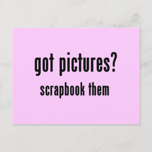 Got Bilder Scrapbook Theme T - Shirt und Geschenke Postkarte