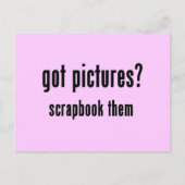 Got Bilder Scrapbook Theme T - Shirt und Geschenke Postkarte (Vorderseite)