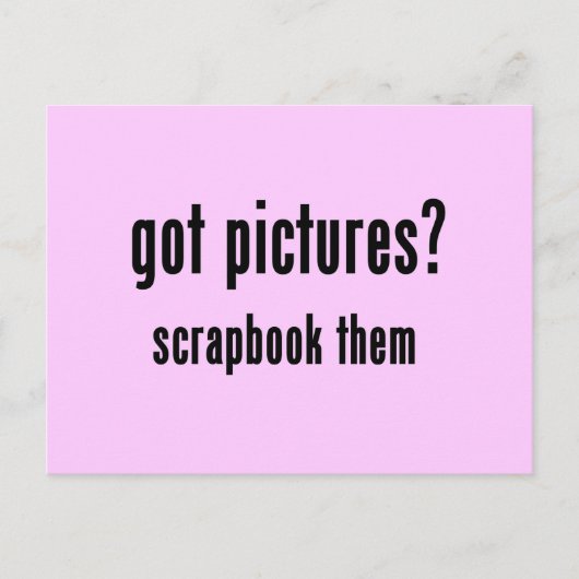 Got Bilder Scrapbook Theme T - Shirt und Geschenke Postkarte (Vorderseite)