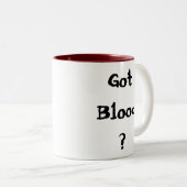 Got Blut? Zweifarbige Tasse (VorderseiteRechts)