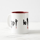 got Blut? Zweifarbige Tasse (Vorderseite Links)
