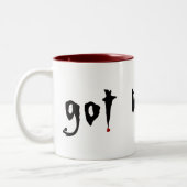 got Blut? Zweifarbige Tasse (Links)