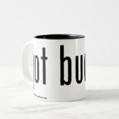 Got bockige 16 Unze. Tasse: Schwarzes u. Weiß Zweifarbige Tasse (Vorderseite Links)