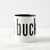 Got bockige 16 Unze. Tasse: Schwarzes u. Weiß Zweifarbige Tasse (Mittel)