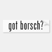 got Borschtsch? Autoaufkleber (Vorne)