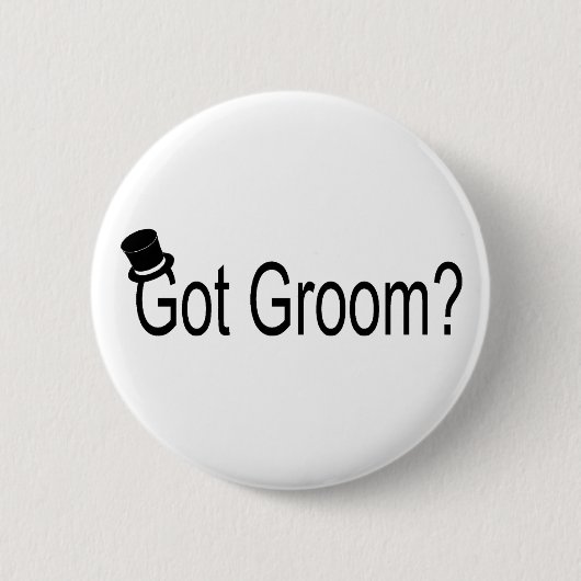 Got Bräutigam (Spitzenhut) Button (Vorderseite)