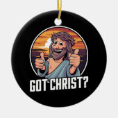 Got Buddy a Christi Weihnachten Jesus Religiös Keramik Ornament (Vorne)