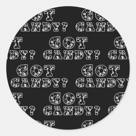 Got Candy? Halloween Runder Aufkleber (Vorderseite)