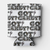 Got Candy? Schwarz-Weiß-Skulls Weicher Halloween Dosenkühler (Vorderseite)