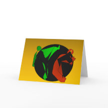 got capoeira-Kampfkunstspiel Geburtstagskarte