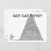 Got Cat Toys? Postkarte von Jokeapptv tm (Vorne/Hinten)