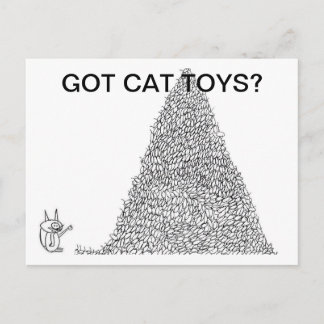 Got Cat Toys? Postkarte von Jokeapptv tm