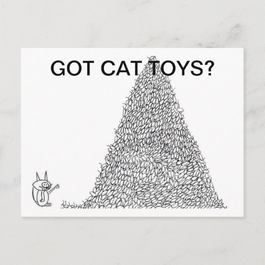 Got Cat Toys? Postkarte von Jokeapptv tm (Vorderseite)