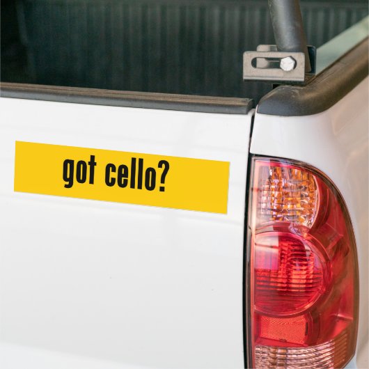 got Cello? Autoaufkleber (Auf Lkw)