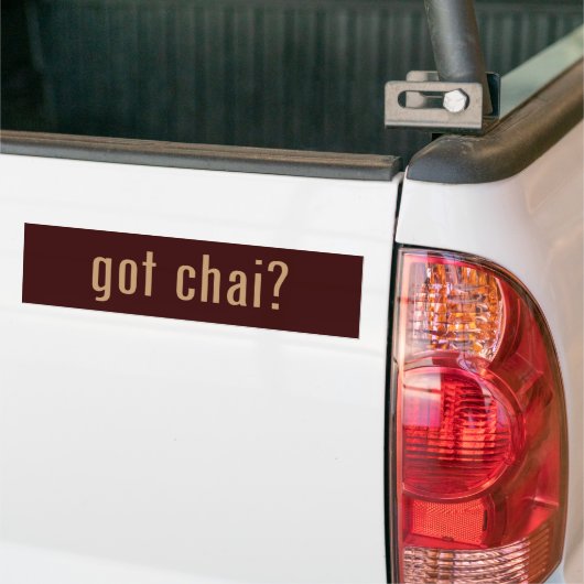 got Chai? Autoaufkleber (Auf Lkw)