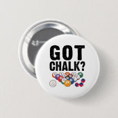 Got Chalk Pool Billiard Player Funny Button (Vorne & Hinten)