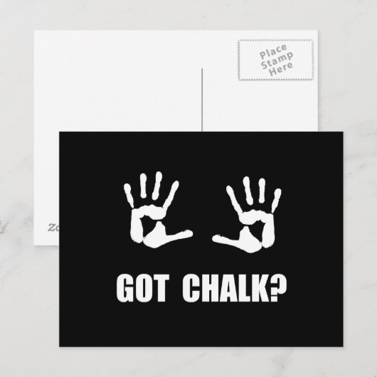 Got Chalk Postkarte (Vorne/Hinten)