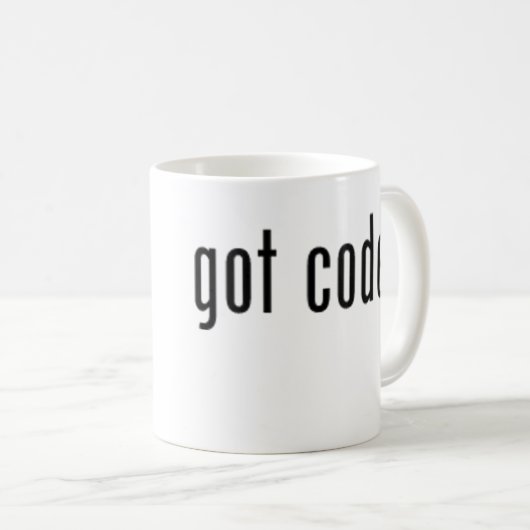 got Code? Kaffee-Tasse Kaffeetasse (VorderseiteRechts)