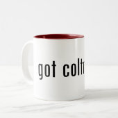 got coltrane? zweifarbige tasse (Vorderseite Links)